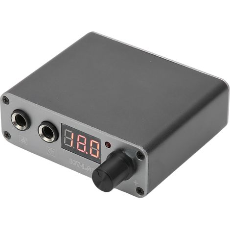 Alimentation professionnelle pour tatouage en alliage, double mode, avec écran LCD. (1/5)
