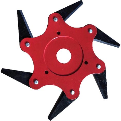 Spare parts for lawnmowers: cutting heads with six and four blades, universal parts for brushcutters, cutting heads with 4 teeth.