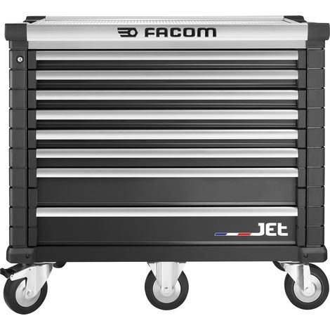 FACOM Werkstattwagen JET, 8 Schubfächer 5 Module, schwarz (1/2)