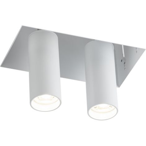 Faretto incasso rettangolare bianco orientabile 2xGU10 Shilo 7803 (1/2)