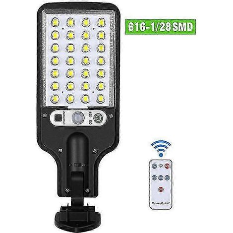 Lampe murale de sécurité extérieure à LED COB solaire avec détecteur de mouvement PIR, éclairage à 360° pour jardin, panneau solaire 2,5 W, batterie 1200 mAh, délai d'extinction de 20 s (1/5)