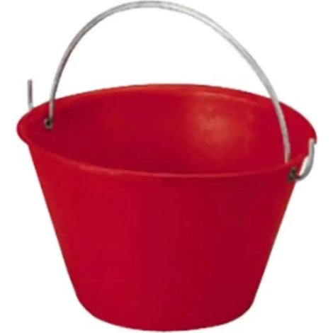SECCHIO PER MURATORE IN POLIETILENE ROSSO 14 LITRI (1/2)