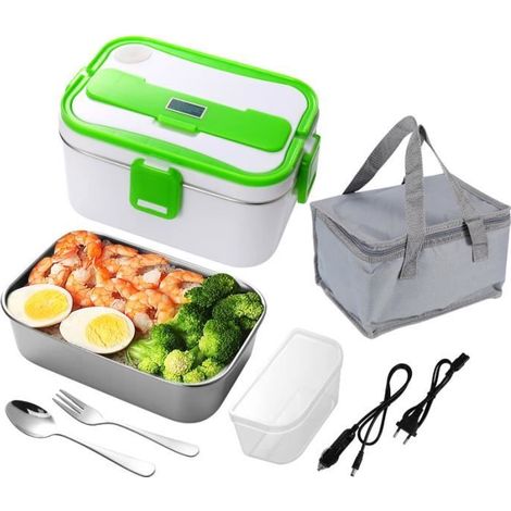 Boîte à lunch électrique - JOULLI - 2 en 1 - 1,8L - Chauffage rapide - Portable (1/4)