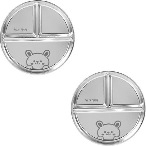 2 pièces Assiette compartimentée pour plats occidentaux, pâtes, salade, barbecue, C-- (1/5)