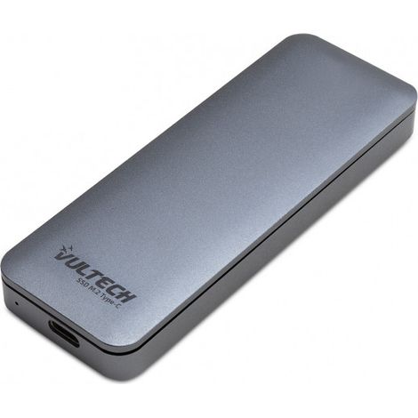 Vultech GS-NVMETC Box Esterno Custodia per SSD PCIe M.2 NVMe Type-C Grigio (1/4)