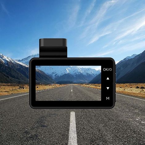 Dash Camera - 480P - 3 Pouces Ecran IPS - Vision Nocturne - Détection De Mouvement - Enregistrement En Boucle - Capteur G Intégré - Pour Voiture Avant (1/5)