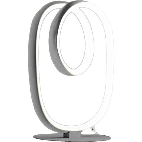 Lampe De Table Diva L Titanium - Abat-Jour Led 17W 3000K 720Lm En Aluminium Et Silicone, Diffusion 360 Degrés, Dimmable Intégré - Gealuce (1/5)