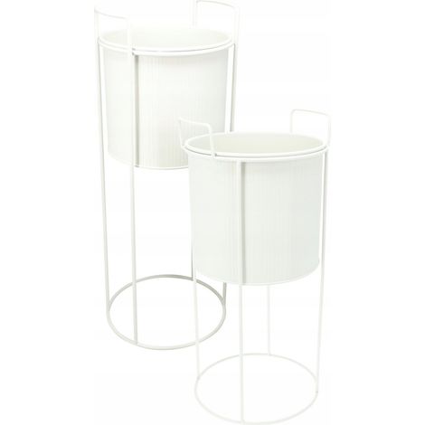 Elemento decorativo de jardín home-styling-collection idem metal planters 2 piezas acabado mate (1/3)