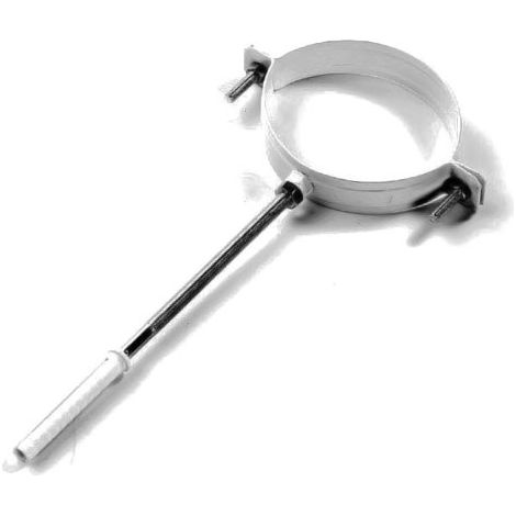 Collare verniciato bianco per tubo fumo d. 100 mm 353100000 (1/2)