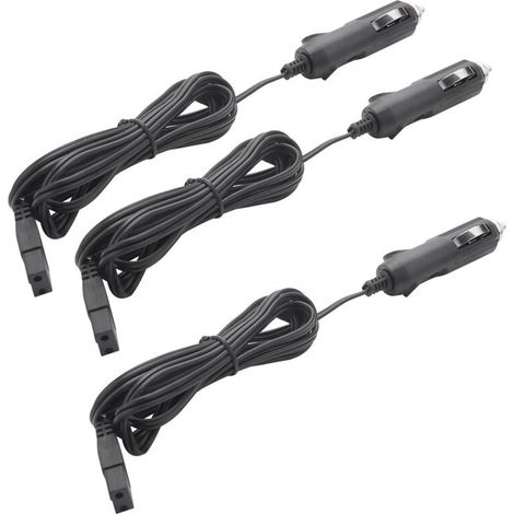 Adecuado para 3 cables de repuesto de 12 V y 2 m para el enchufe del encendedor del refrigerador del coche. (1/4)