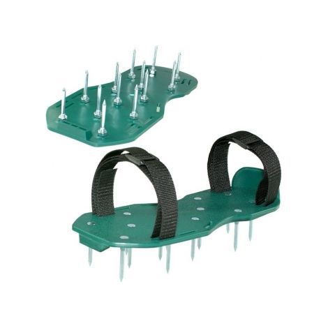 COPPIA SANDALI DA GIARDINO ARIEGGIATORI CHIODATI IN PVC CON FIBBIE (39611) (1/2)