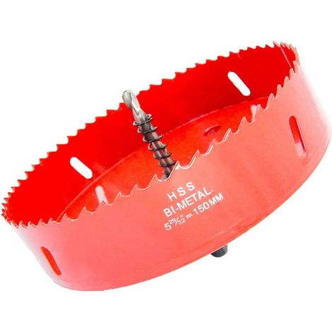 Scie-cloche bi-métal HSS avec tige pour bois et métal (1/5)