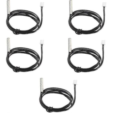 Lot de 5 sondes de température à thermistance NTC 10k 1% 3950 étanches - Bon état (1/4)
