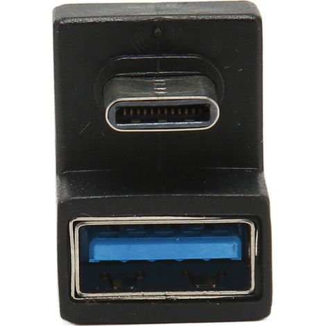 L'adaptateur USB 3.1 Type-A en aluminium est réversible et dispose d'une barre d'extension coudée sur le côté gauche pour assurer un transfert de données fluide pour la tablette et prend en charge la 