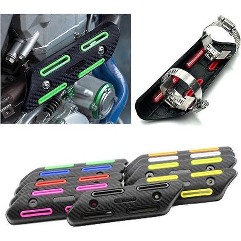 Convient pour le pot d'échappement de moto Greystone Chinchilla Flash 300S : housse de protection anti-brûlure, housse décorative (vert 2) (1/5)