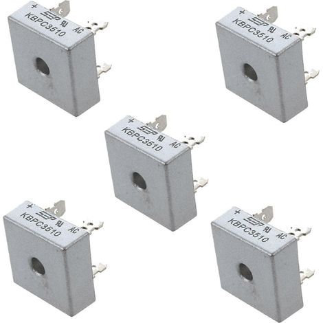 5x SEP KBPC3510 35A 1000V Einphasen-Quadratdioden-Leiterplattenbrückengleichrichter (1/5)