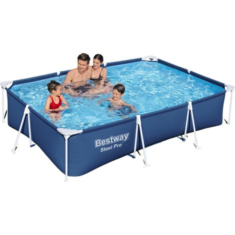 Piscine Bestway Steel Pro - 300 x 201 x 66 cm - Rectangulaire (1/5)