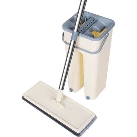 Autoclean Mop 360° with Double Compartment Bucket 4 Ultra Absorbent Microfiber Cloths Hands-Free Cleaning System Swivel Mop for Hard Floors & Tiles (1/4)