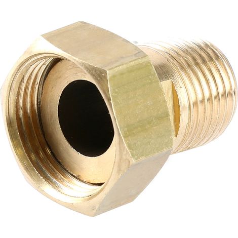 Raccord laiton mâle-femelle D10701B – Filetage plomberie ISO 228/1 – Compatible tuyauteries 20/27 et 15/21 – Installation facile sans outils (1/4)