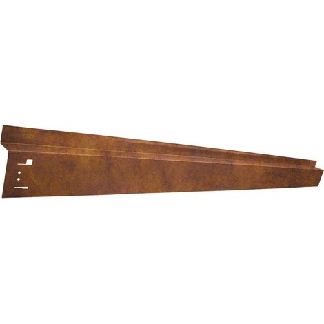 Bordure de Jardin Avec passage de roue - Acier corten, 70 x 9,5 cm (1/2)