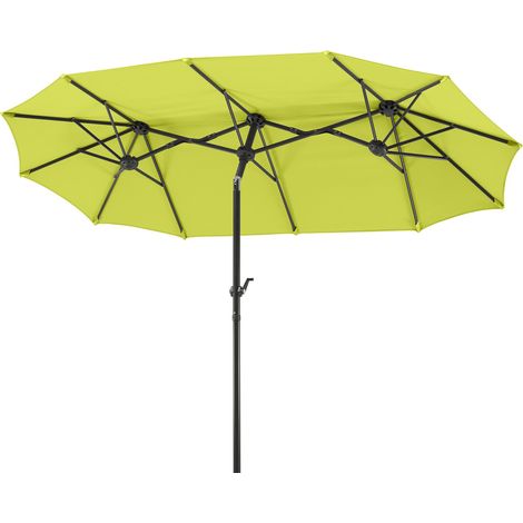 Schneider 746-78 Salerno - Ombrellone rettangolare, 300 x 150 cm, colore: Verde mela (1/5)