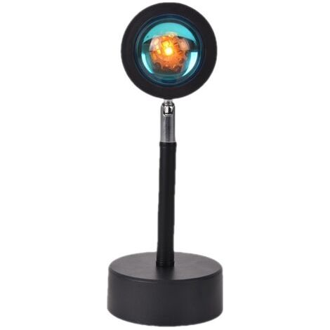 Lampe Coucher de Soleil, Sunset Lamp avec USB, Le dessus peut être ajusté à 180 °, Selfie/Photographie/Fête (1/5)