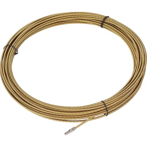 Passe-fil Flexible Souple Haute Résilience Câble Tire-fil avec Tête Plate à Ressort 20m (1/5)