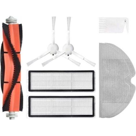 PA Rouleau Brosse Filtre Principal et Chiffons Nettoyage pour Aspirateur Robot Mijia 1C Pièces Remplacement (1/4)