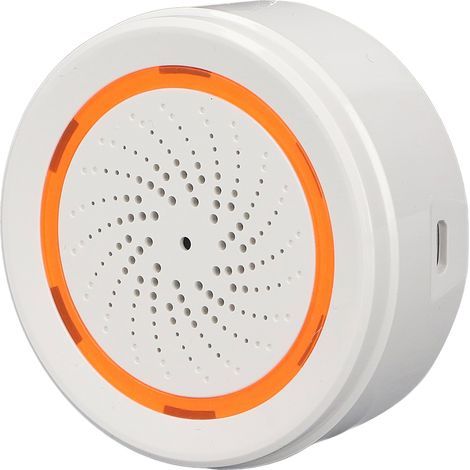 Intelligenter akustischer Alarm mit 90 dB Lautstärke und Sirene, kompatibel mit dem Zigbee 3.0 Kommunikationsprotokoll, 5 V, 1 A, für das drahtlose Alarmsystem Tuya.