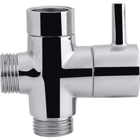Robinetterie Valve Sélectrice 3 Voies - Raccord Cuivre pour Robinet Standard - 55 mm - Lot de 1 Pièce (1/3)