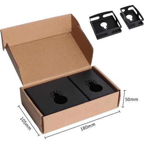 Jeu de 2 emporte-pièces carrés et rectangulaires INF, en aluminium, 9,5 cm x 6 cm x 4 cm (1/5)