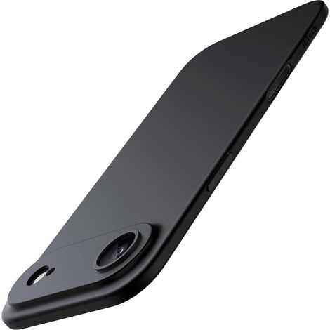 Handyhülle iPhone 17 Air Kameraschutz Anti Fingerabdrücke Schwarz (1/5)