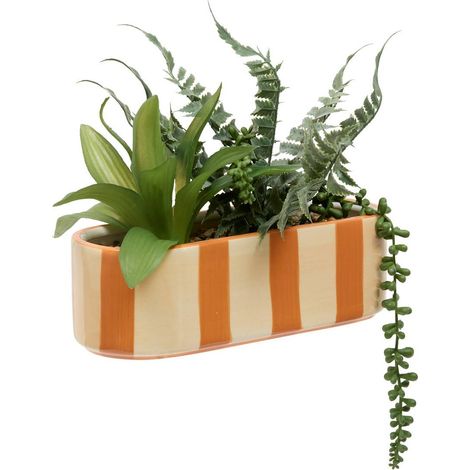 Gres artificial Planta de piscina H24cm Naranja y amarillo - Atmosphera créateur d'intérieur (1/5)