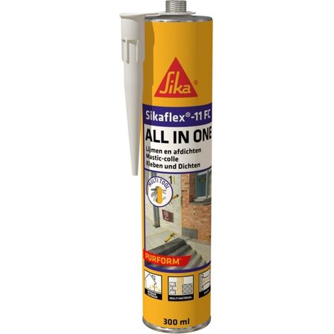 Sika Sikaflex-11 FC Purform Gris Béton 300 ml – Mastic-colle polyuréthane pour collage et étanchéité