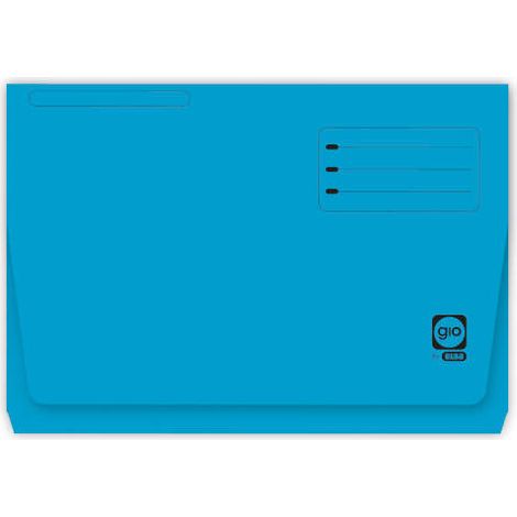 SUBCARPETA CON BOLSA Y SOLAPA INTENSAS 320 GRS FOLIO COLOR AZUL GIO 400040682