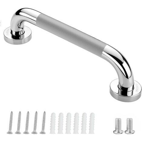 304 Stainless Steel Non-Slip Bathroom Grab Bar, for Kitchen, Bedroom, Bathroom, Shower and Stairs, 30cm, 1 Piece (1/5)