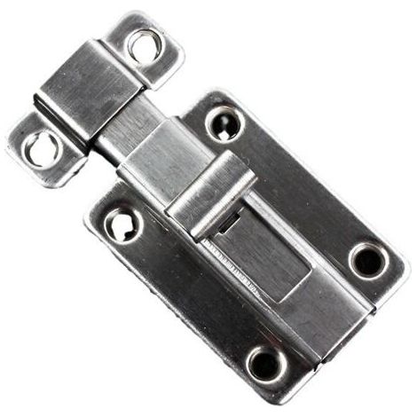 Boulons de porte, 2 pièces Loquets de porte de sécurité en acier inoxydable de 4 pouces avec vis pour tous les types de portes internes (1/5)