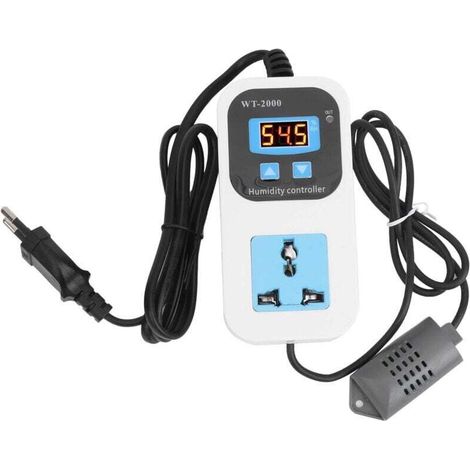 Feuchtigkeitsregler, Umschalter für Luftbefeuchter und Luftentfeuchter/Luftentfeuchter, Monoblock-Feuchtigkeitsregler, Zubehör für Luftbefeuchter (EU-Stecker) - Crezuo