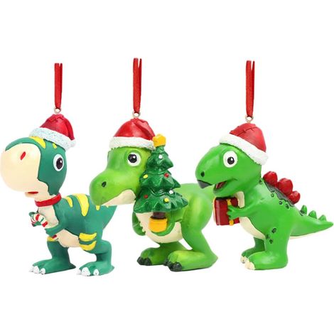 3 Stücke Weihnachtsdekorationen Partydekoration Weihnachtstier Weihnachtsspielzeug Weihnachtsanhänger Weihnachtsbaumdeko Weihnachtsbaumanhänger Weihnachtshängeornamente Harz (1/5)
