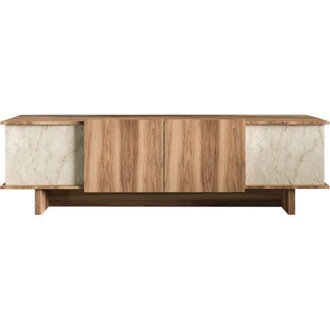 Porta TV in legno "Diana" 180 x 33 x 50 cm - Travertino