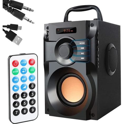 Enceinte Bluetooth sans fil, radio portable avec écran (1/5)