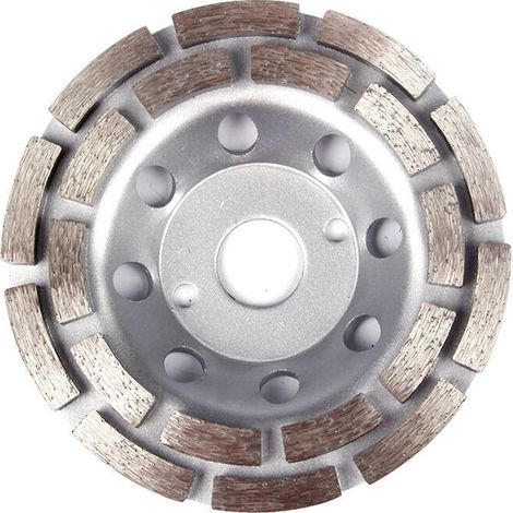 Meule diamantée pour béton 125 x 22,23 x 7 mm, pour polir et nettoyer la surface du béton, le ciment, le marbre, la roche, le granit et l'enlèvement de la couche mince, coupe des meules d'angle (1/5)