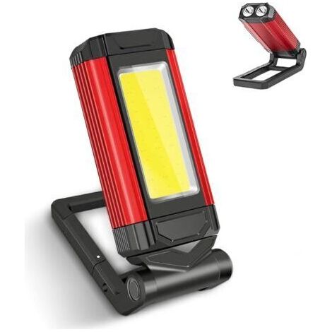 BARKBUSTERS Lampe Torche Travail LED Rechargeable Puissante, avec Lumière Rouge,Lampe Poche Aimantée Étanche IPX6 peut être Utilisée (1/5)