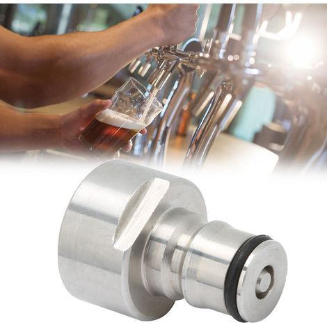 Kit de conversion rapide à verrouillage à bille en acier inoxydable (2 pièces) pour fûts de brassage maison, G5/8 po (1/5)