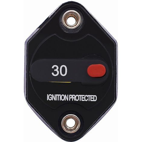 Disjoncteur 30 A, borne audio stéréo de voiture, fusible en ligne, onduleur (1/4)