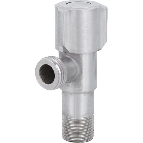 G1/2-Zoll-Gewinde Edelstahl-Absperrventil für Warm- und Kaltwasser, Eckventil, Küchenwaschbecken, WC-Zubehör (1/5)