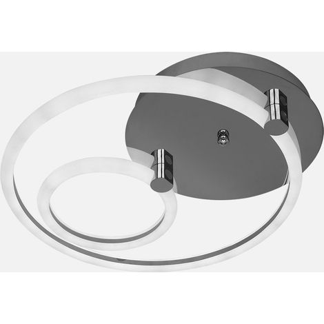 Plafon 37w 3000k, 4000k, 6500k cromo alya 9x44x40cm  4995 lm regulable, memoria y c. remoto