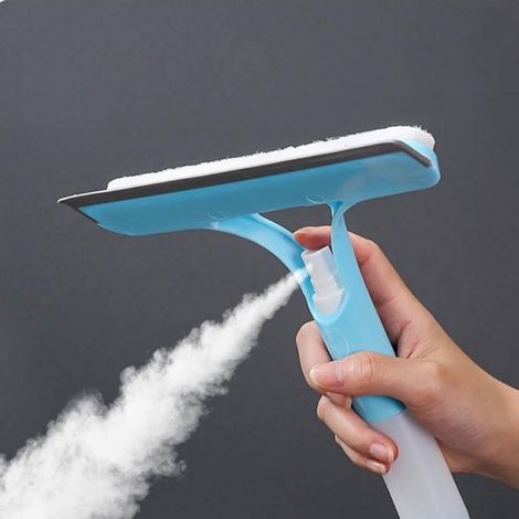 Gummischaber zur Reinigung von Fenstern und Duschwänden, 3-in-1-Spray, Fensterreiniger und Abzieher (1/5)
