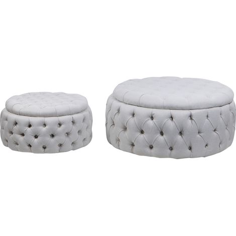 Set2 Puff/Beistelltisch 100X100X45/75X75X30 (1/5)