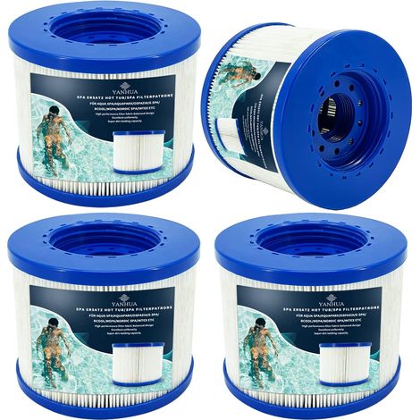 Screw-in Spa Filter, Compatible with Cosy Spa, Clever Spa and More, Screw-in Filter for Inflatable Spa, Replacement Filter (4) (1/5)